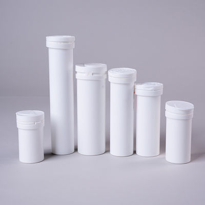 Minerals Industrial Plastic Vitamin C Effervescent Tablet Tubes With Desiccant Cover