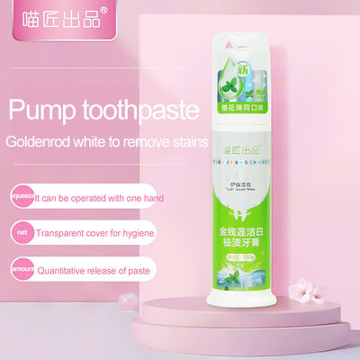 80g/130g Pump Foam Toothpaste for Women 2023 Low MOQ Teeth Whitening Oral Care Cleaning
