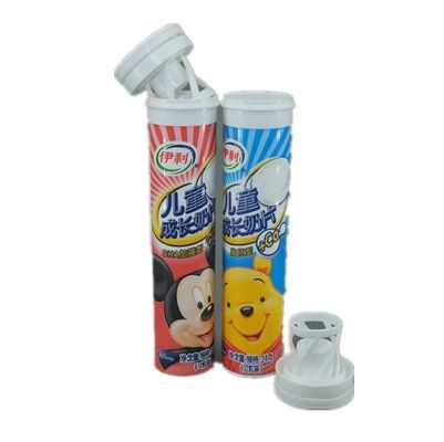Custom Vitamin C Tube Bottle with Effervescent Tablet Packaging and Offset Printing