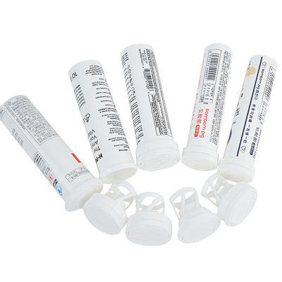 Effervescent Tablet Tube Replacement with Custom Colorful Logo and Matte Surface Handling