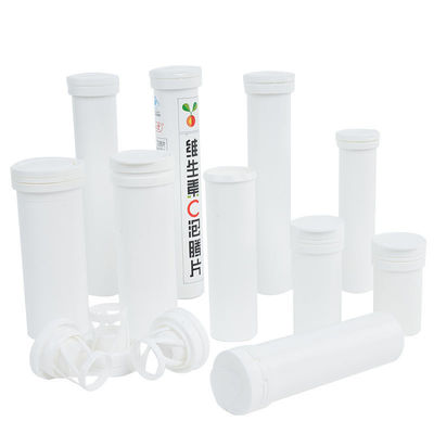 30ml 40ml 50ml PP Plastic Effervescent Tablets Packaging Tubes with Silica Desiccant Cap