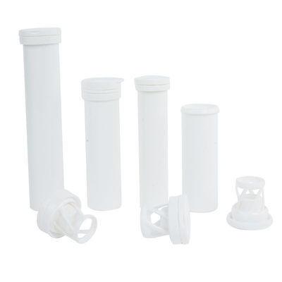 Customized PP Effervescent Tablet Tube With Flip Top Cap for Different Size Packaging