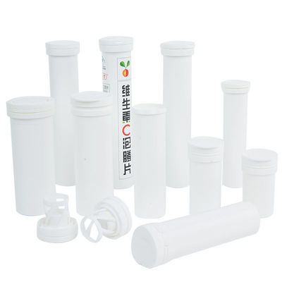 Customized PP Effervescent Tablet Tube With Flip Top Cap for Different Size Packaging