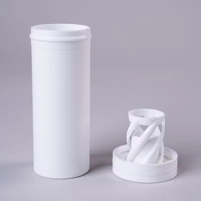 Empty White Straight Packaging Candy Tube for Vitamin C Pills and Effervescent Tablets