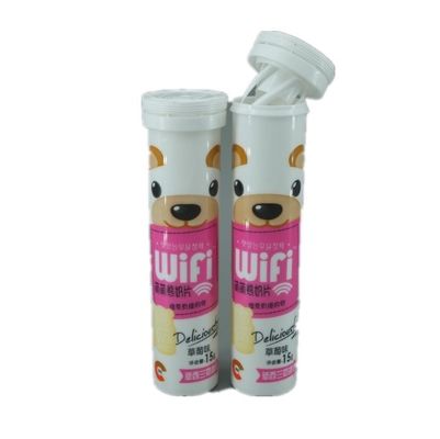 24*104 Mm Size Empty Bottle Pp Custom Color Plastic Effervescent Vitamin Tablet Tube