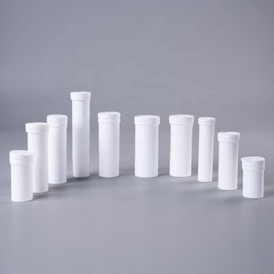 Effervescent Tablets Packaging with Food Grade PP Plastic Pill Tube and Sealing Caps