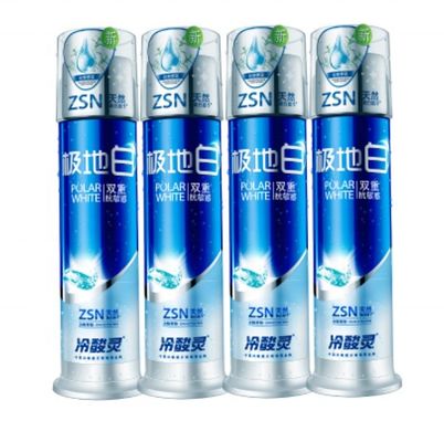 Customize Logo Airless White Pump Toothpaste Bottles Tube Bottle with Offset Printing