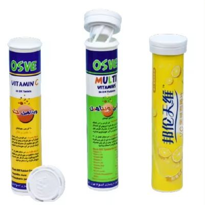 OEM Accepted Effervescent Tablet Tube Medicine Bottle with Custom Design and Printing