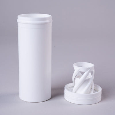 Customized Effervescent Tablet Bottle with Desiccant Flip Cover and Dry Offset Printing