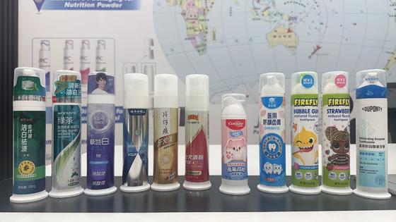 Vacuum Preservation PP Pump Dispenser Toothpaste Bottles Custom Label Available 100ml